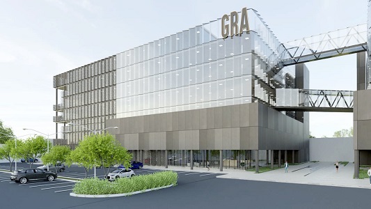 An artist impression of the new GRA Head Office building under construction at Kanda in Accra.